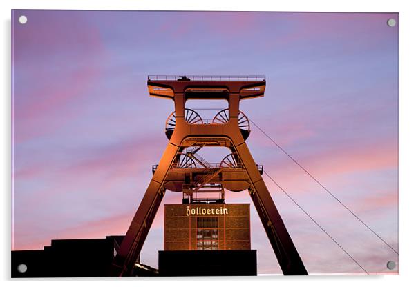 Coalmine Zeche Zollverein Acrylic by peter schickert