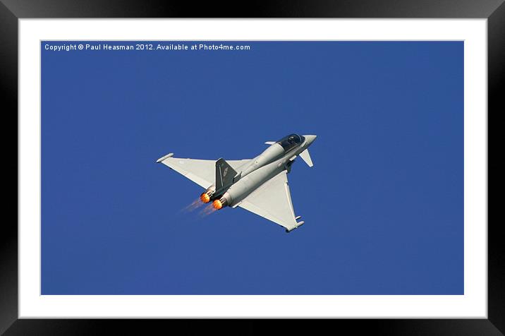 Typhoon Afterburner Framed Mounted Print by P H