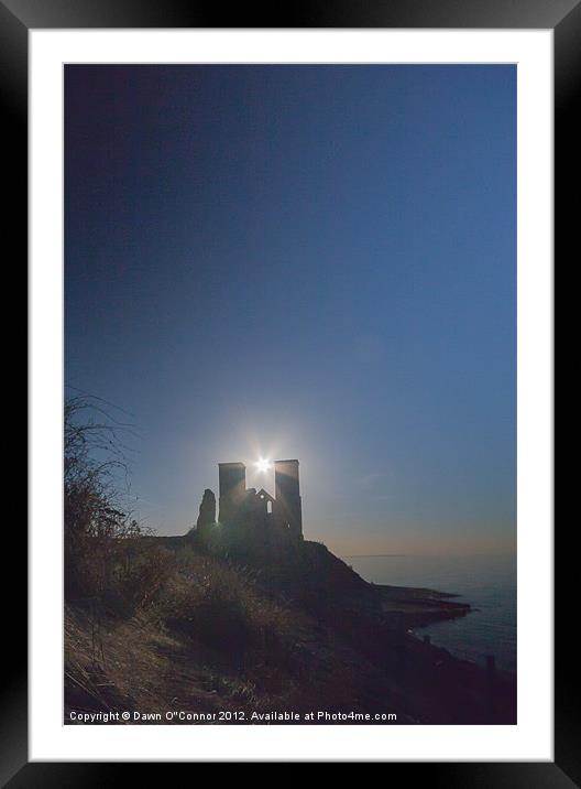 Reculver Towers Framed Mounted Print by Dawn O'Connor