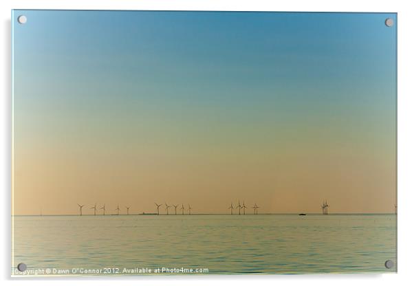 Thanet Wind Farm Acrylic by Dawn O'Connor