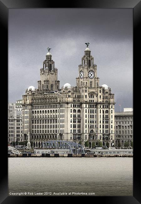 Royal Liver Buildings, Liverpool Framed Print by Rob Lester