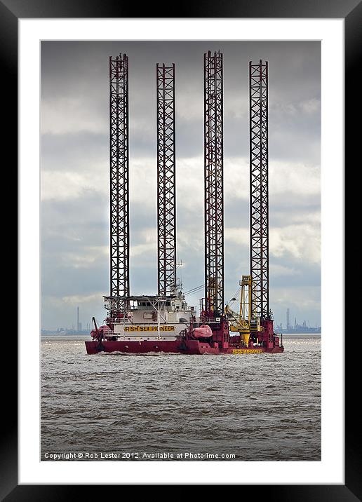 Irish sea pioneer Framed Mounted Print by Rob Lester