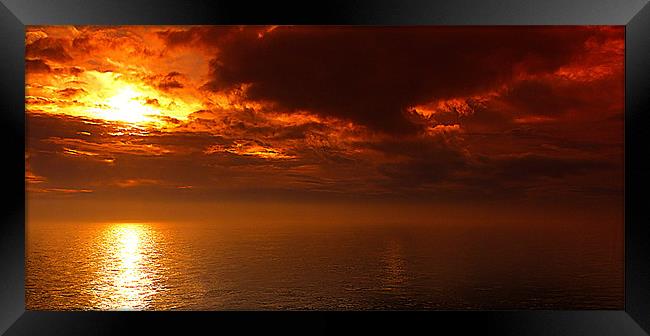 Fire in the sky Framed Print by paul lewis