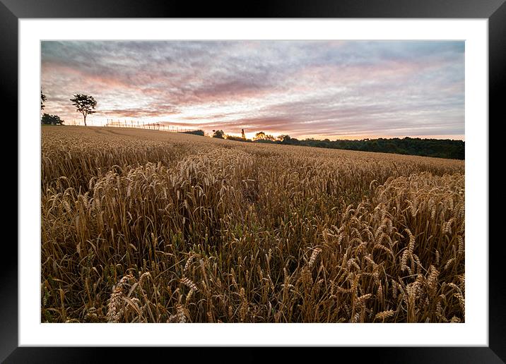 Sunrise over Rotherham Framed Mounted Print by Jonathan Swetnam