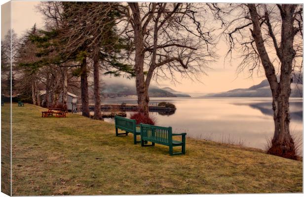 LOCH NESS (View from the abbey lawn) Canvas Print by raymond mcbride