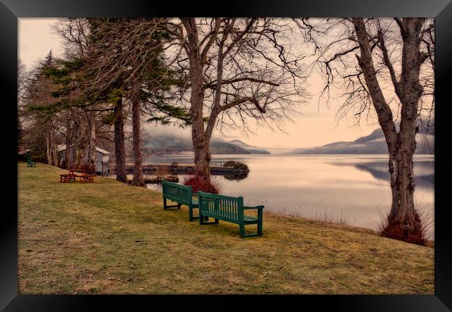 LOCH NESS (View from the abbey lawn) Framed Print by raymond mcbride