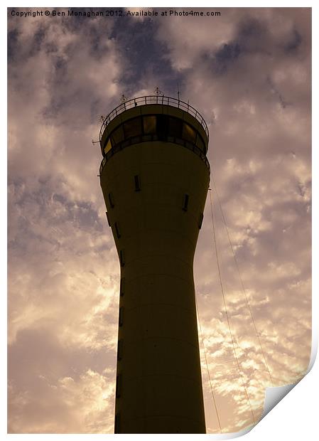 Basra Air Control Tower Print by Ben Monaghan