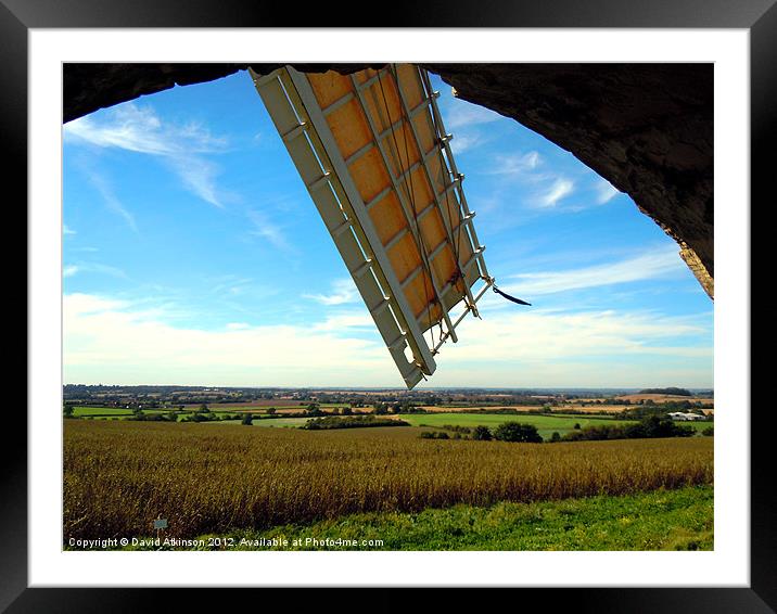 SAIL ACROSS THE COUNTRYSIDE Framed Mounted Print by David Atkinson