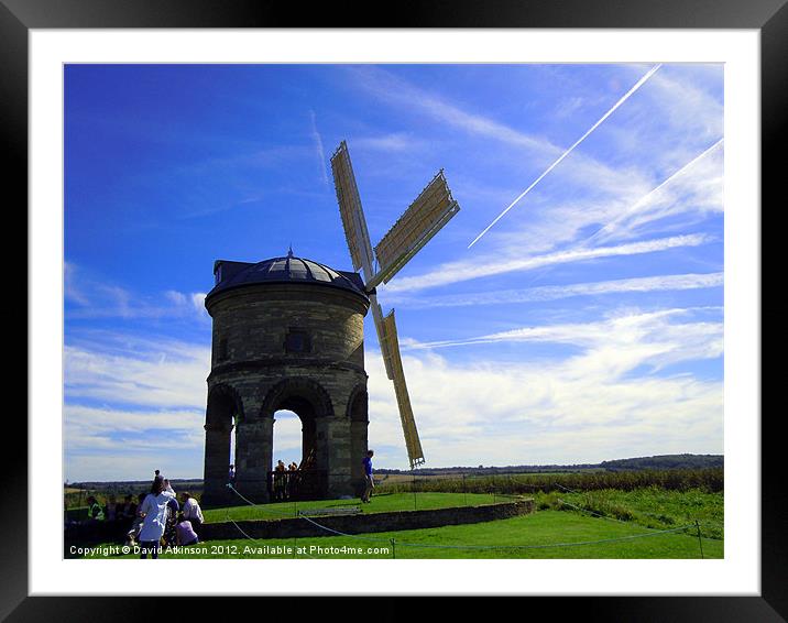 CHESTERTON WINDMILL IN SAIL Framed Mounted Print by David Atkinson