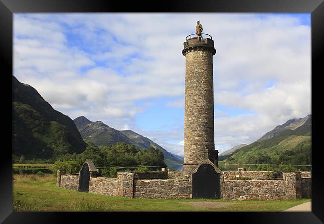 Glenfinnan Monument Framed Print by Aaron Casey