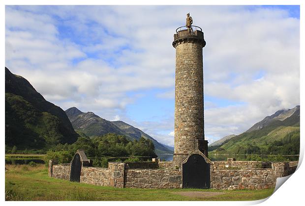 Glenfinnan Monument Print by Aaron Casey