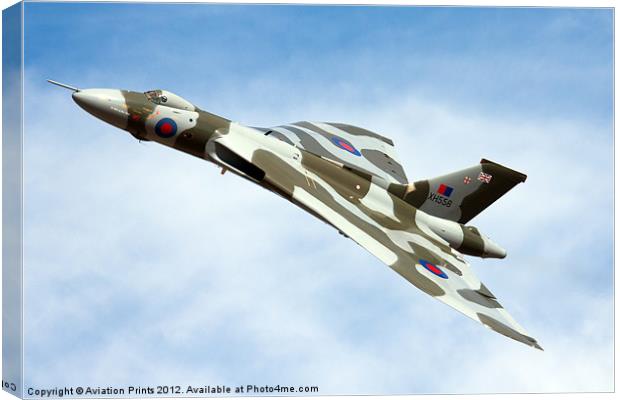 Avro Vulcan XH558 Canvas Print by Oxon Images
