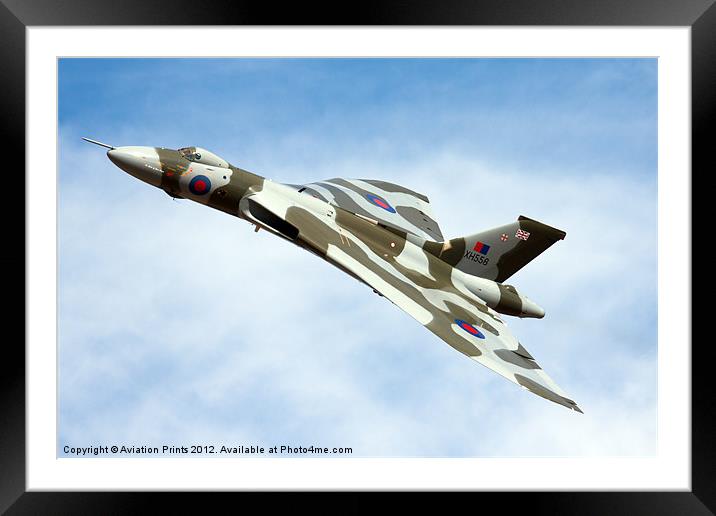 Avro Vulcan XH558 Framed Mounted Print by Oxon Images