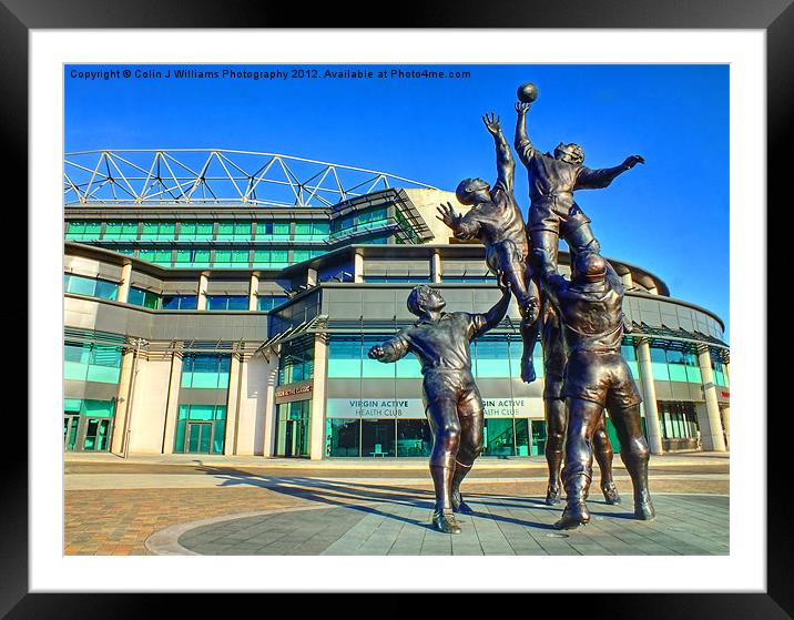 Twickenham Stadium - The Home of English Rugby Framed Mounted Print by Colin Williams Photography