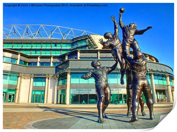 Twickenham Stadium - The Home of English Rugby Print by Colin Williams Photography