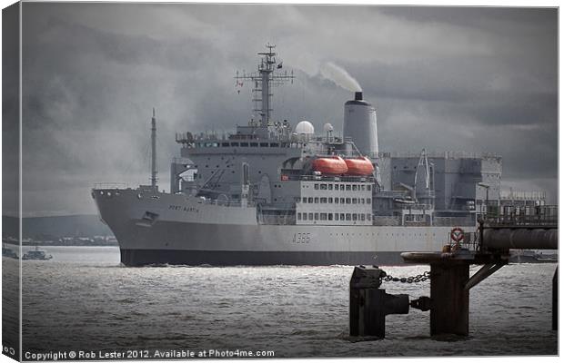 "A386" RFA `Fort Austin` Canvas Print by Rob Lester