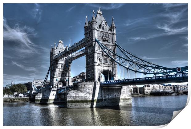 CItyscape of Tower Bridge London Print by Adam Payne