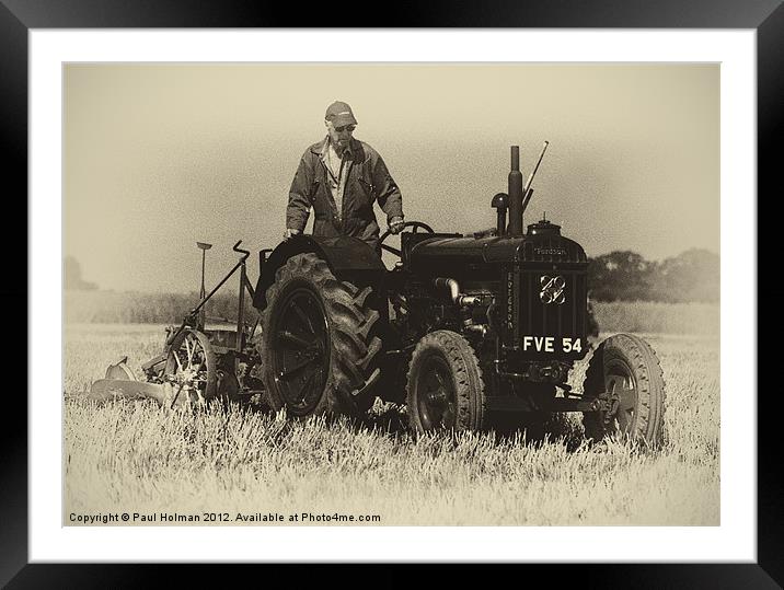 Bygone Harvest Framed Mounted Print by Paul Holman Photography