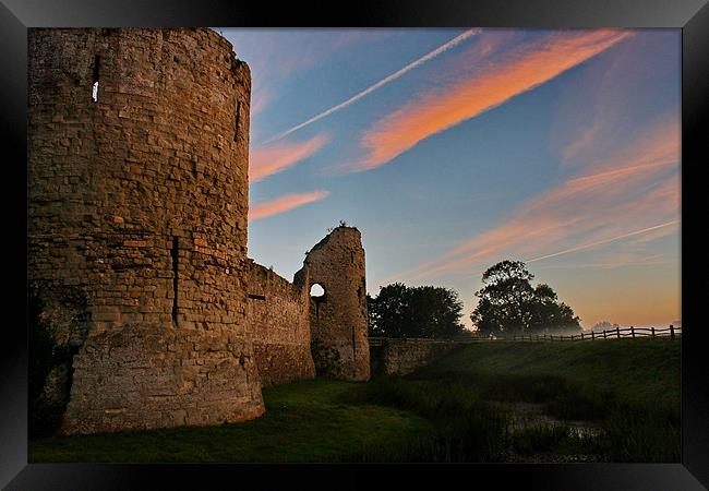 Pevensey Castle Framed Print by Phil Clements