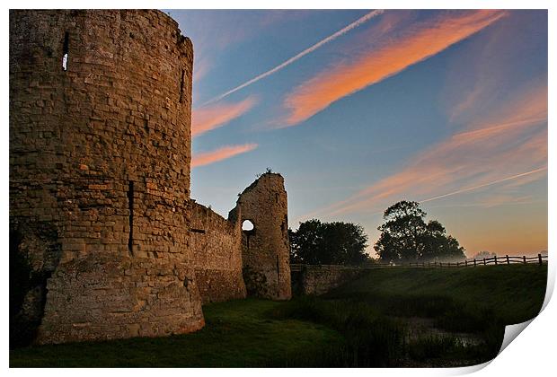 Pevensey Castle Print by Phil Clements