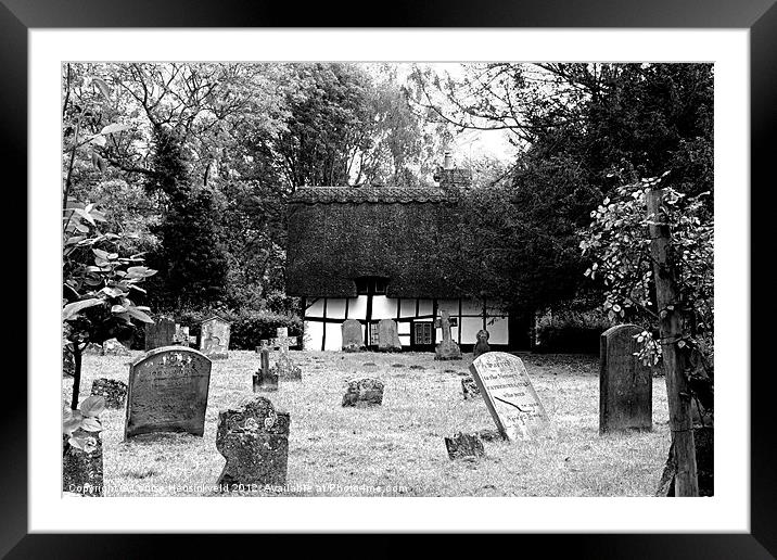 The Churchyard at Dorchester-on-Thames Framed Mounted Print by Louise Heusinkveld