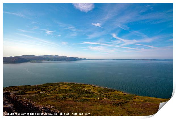 Atop The Great Orme Print by J Biggadike