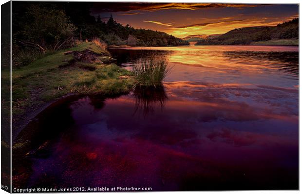 Reservoir Reflections Canvas Print by K7 Photography