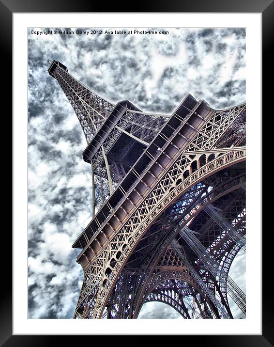 The Eiffel Tower Paris Framed Mounted Print by Gillian Oprey