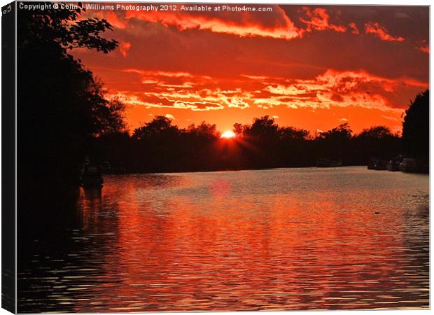Red Sky at Night Canvas Print by Colin Williams Photography