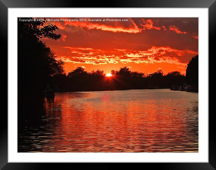 Red Sky at Night Framed Mounted Print by Colin Williams Photography