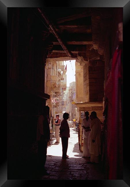 Passageway in Varanasi, India Framed Print by Christopher Mullard