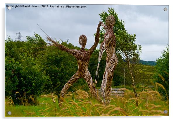 Dance Of The Wicker People Acrylic by David Hancox