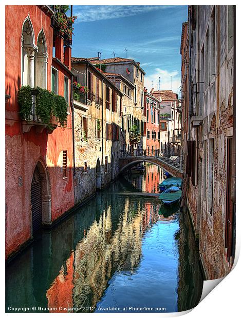 Canals of Venice Print by Graham Custance