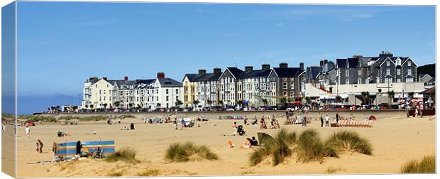 Barmouth Beach Wales Canvas Print by Anthony Michael 