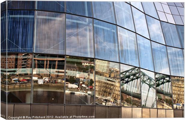 Newcastle Reflected Canvas Print by Ray Pritchard
