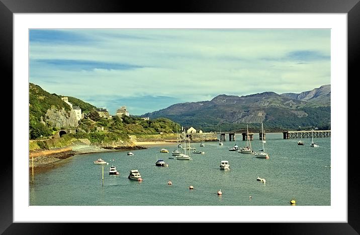 Barmouth Harbour Wales  Framed Mounted Print by Anthony Michael 