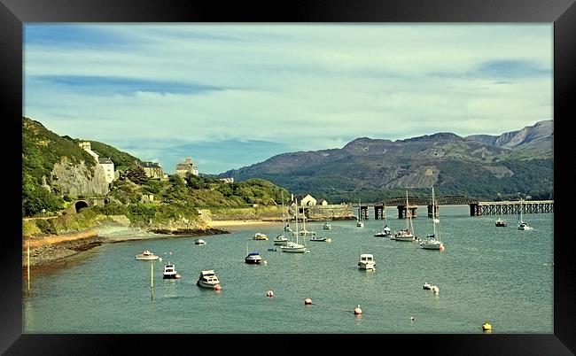 Barmouth Harbour Wales  Framed Print by Anthony Michael 