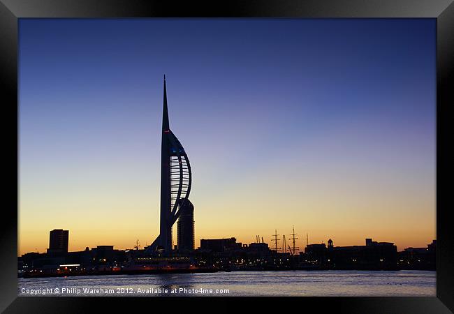 Spinnaker Skyline Framed Print by Phil Wareham