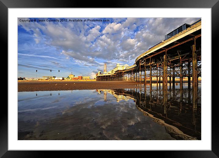 Blackpool Reflects Framed Mounted Print by Jason Connolly