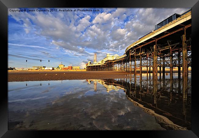 Blackpool Reflects Framed Print by Jason Connolly