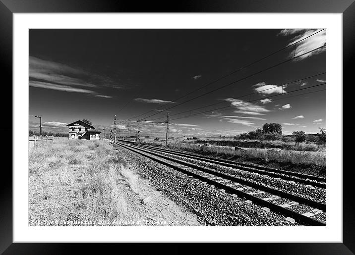 Lonely Railway Station Framed Mounted Print by Sean Needham