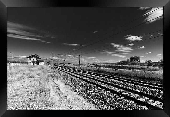 Lonely Railway Station Framed Print by Sean Needham