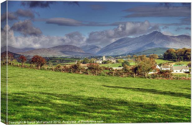 The Kingdom of Mourne Canvas Print by David McFarland