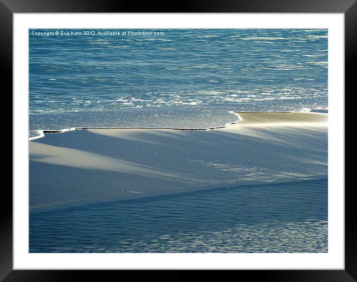 Calm Day At The Beach Framed Mounted Print by Eva Kato