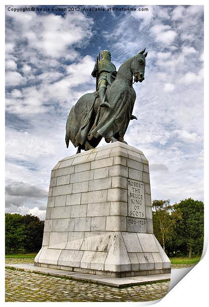 Robert The Bruce Print by Neale Evison