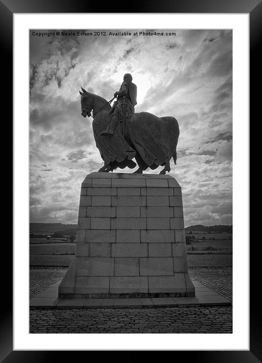 King Robert The Bruce Framed Mounted Print by Neale Evison