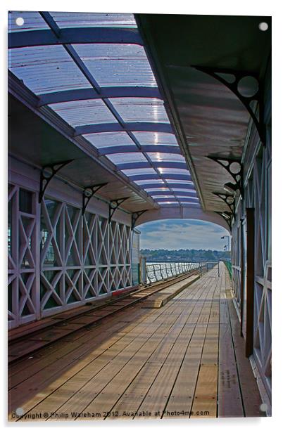 Hythe Pier Railway Station Acrylic by Phil Wareham