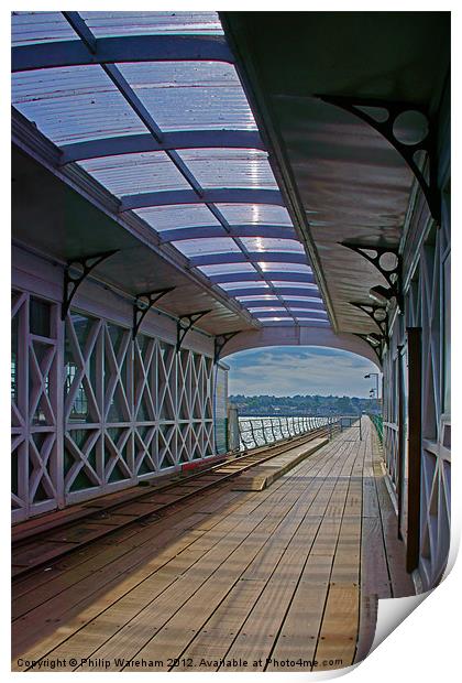 Hythe Pier Railway Station Print by Phil Wareham