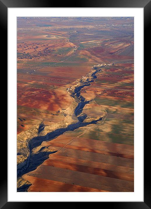 Great canyon river Gor in Spain Framed Mounted Print by Guido Montañes