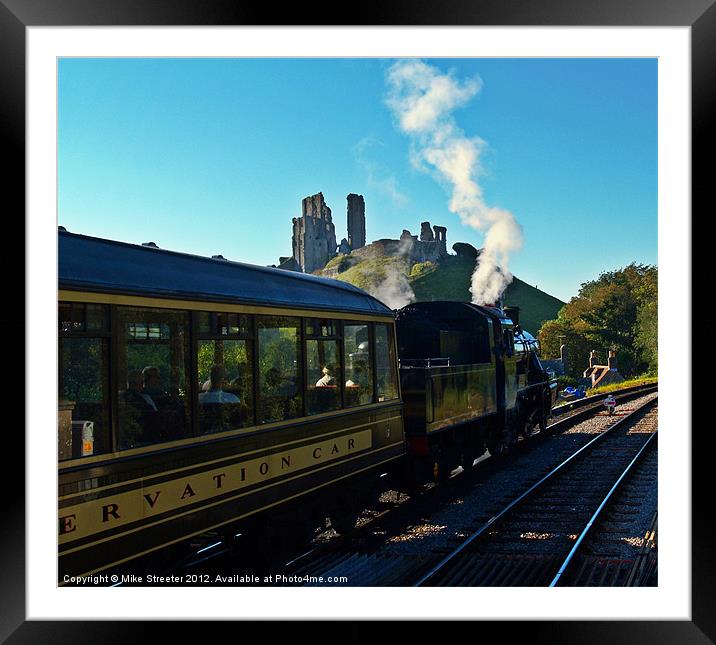 Waiting at Corfe Framed Mounted Print by Mike Streeter
